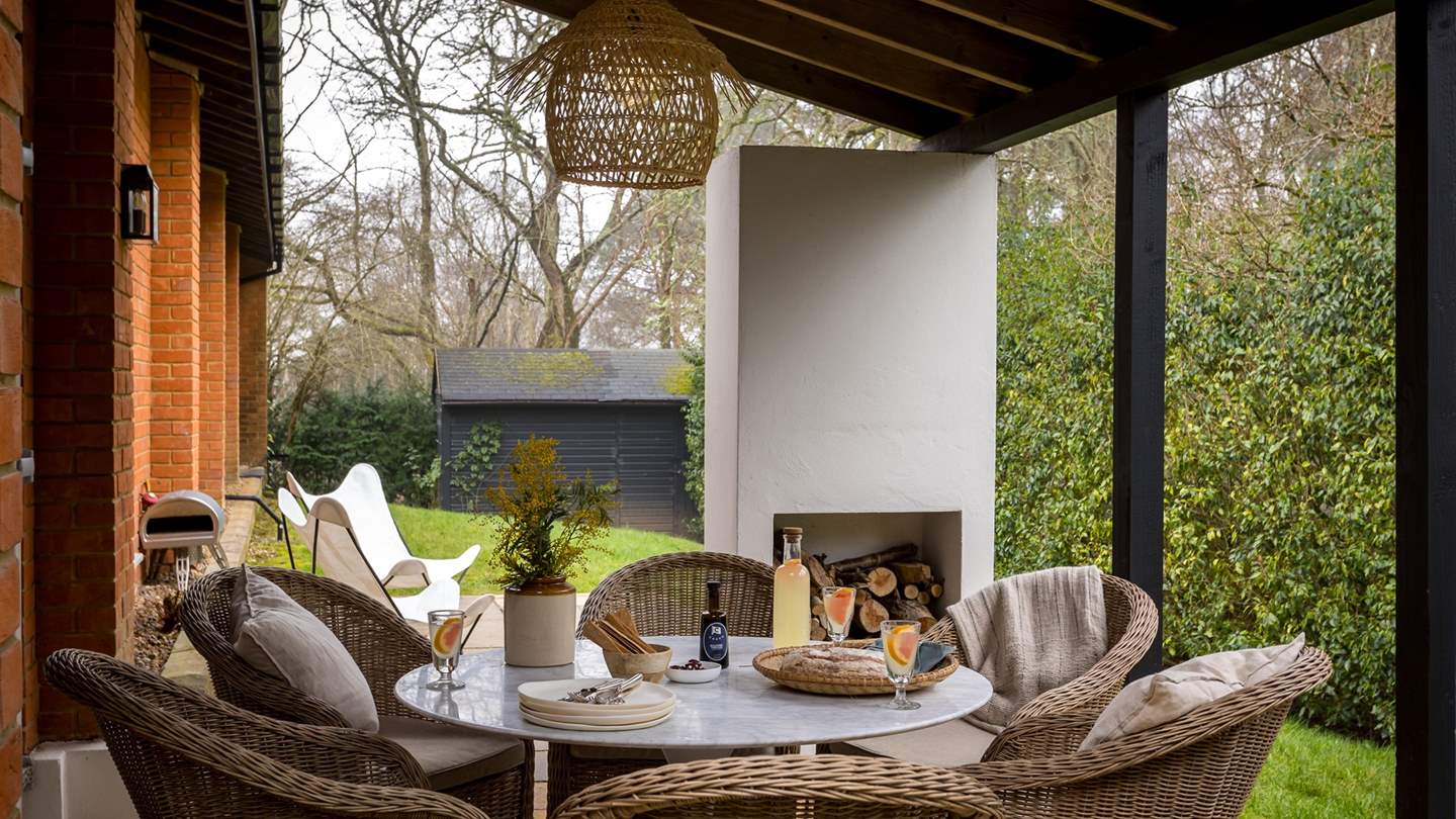 You’ll also find a Weber charcoal barbeque for preparing grilled delights in the warmer months