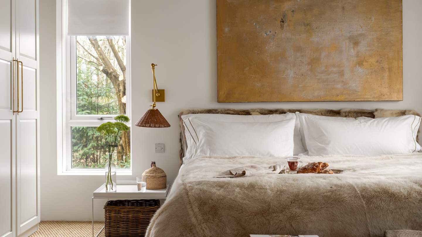 Beautifully spacious with a large emperor size bed, the master bedroom is a serene space to reside as day turns to night