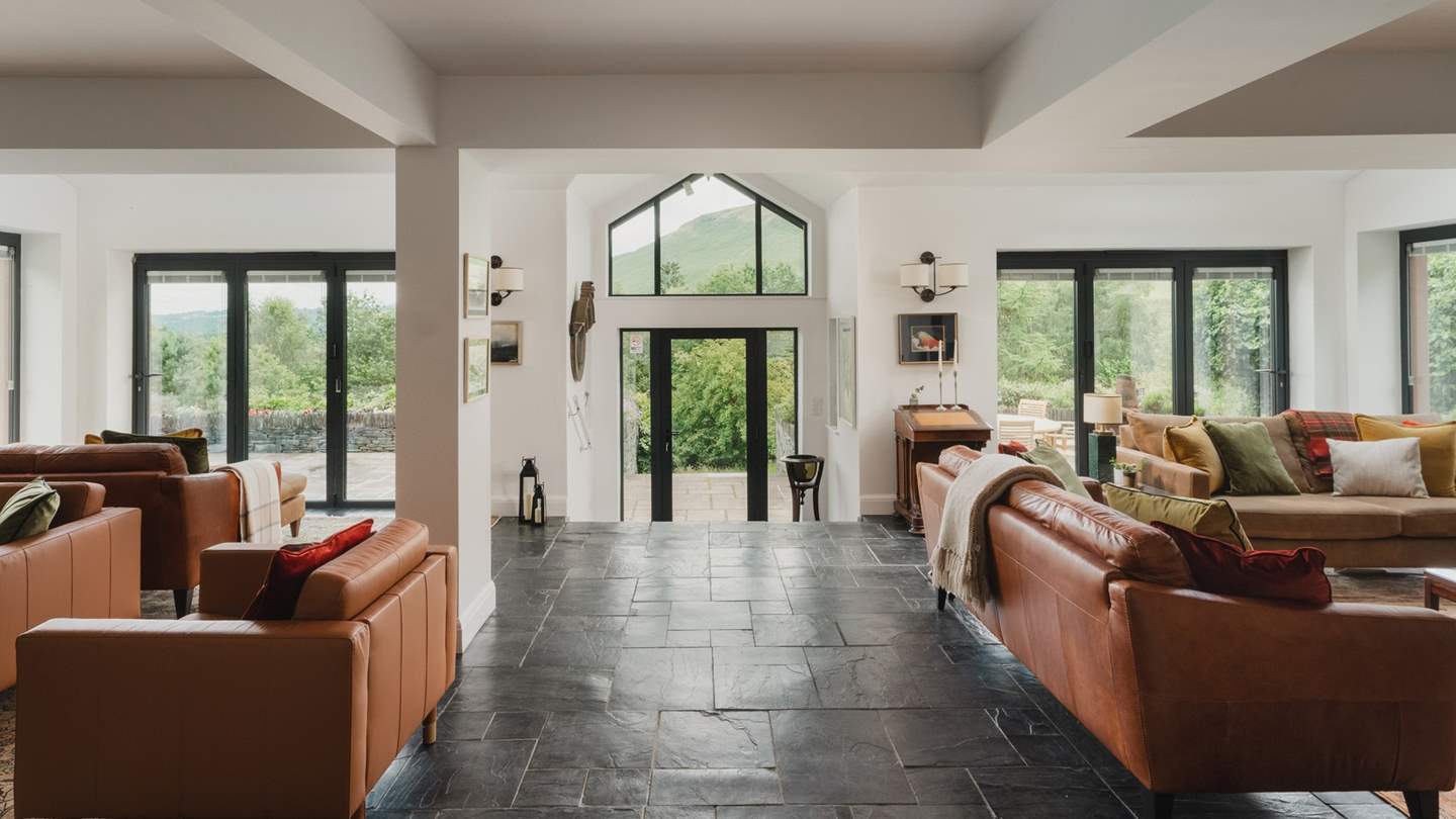 In an open plan design, this retreat is made for gathering 