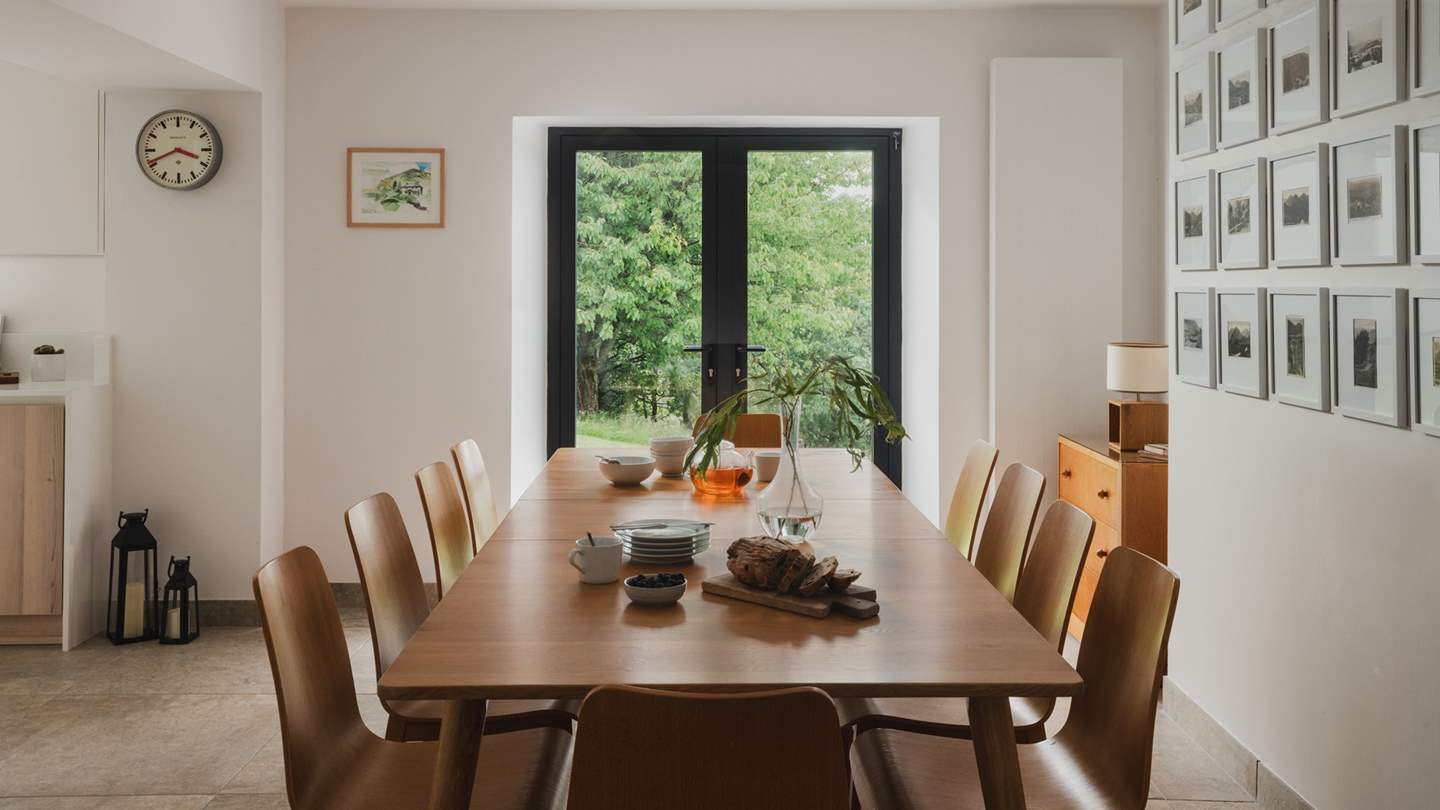 French doors allow you to welcome the outside in, offering wonderful views of Skiddaw 