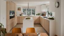 Create culinary delights in the large kitchen