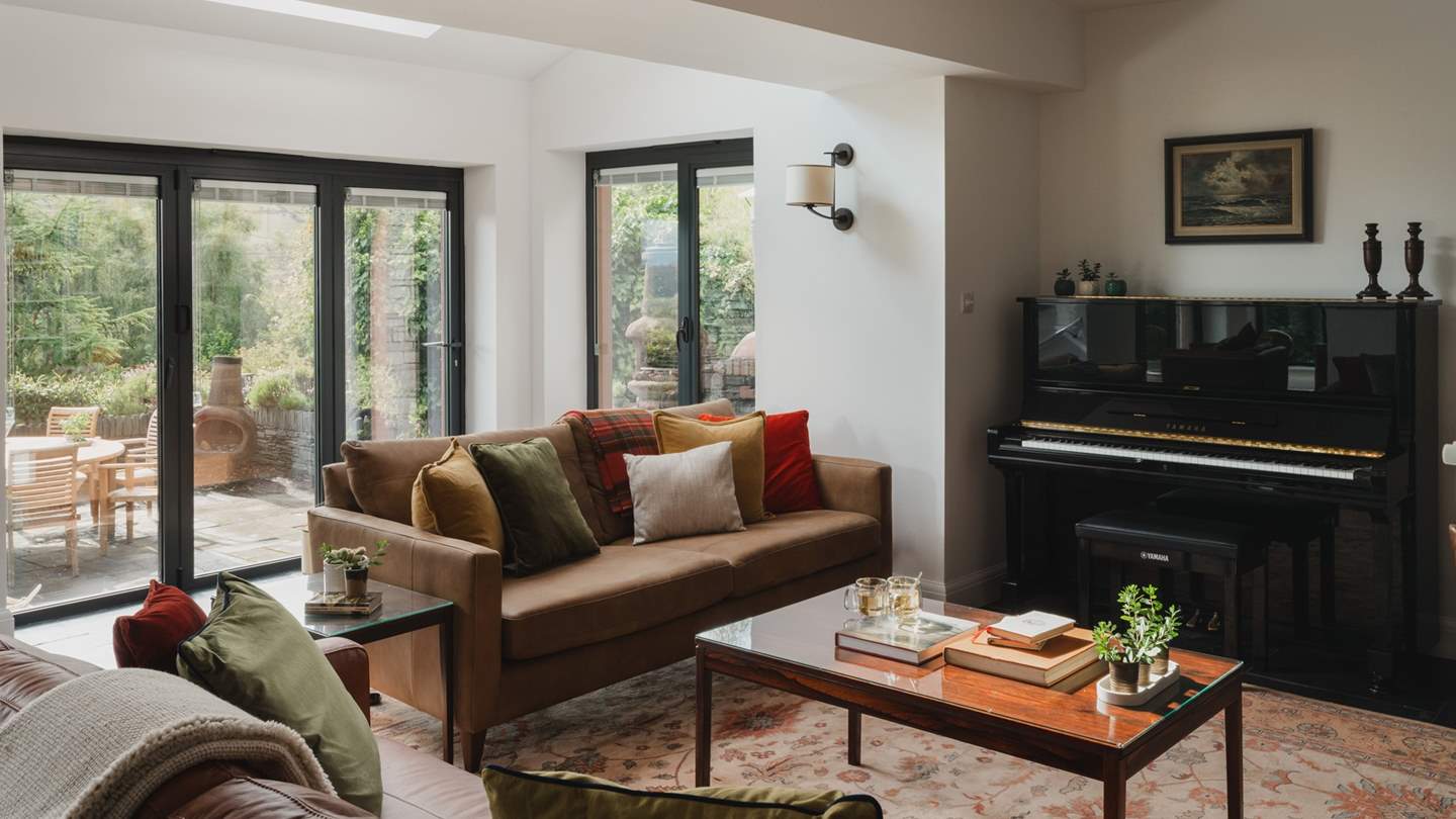 Enjoy cosiness by the wood burning stove, whilst avid musicians share melodies on the piano 