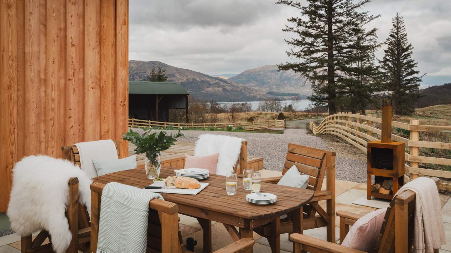 Relish the best of alfresco living at Coruanan Farmhouse, with peaceful spaces to relax and soak up the enchanting loch and mountain views