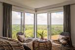 A Juliet balcony is beautifully positioned to admire the countryside surroundings