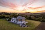 Sunrises and sunsets are simply magnificent at our Cornish country dream 
