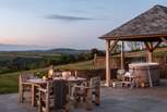 Complete with panoramic views and a wood-fired hot tub - rural romance resides in every season... 