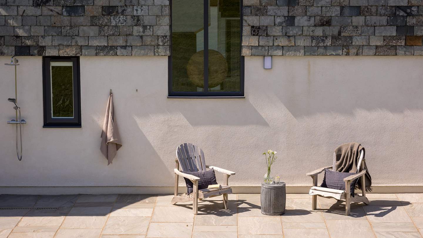 There is also an outdoor shower – perfect after days spent on Cornwall’s golden sands