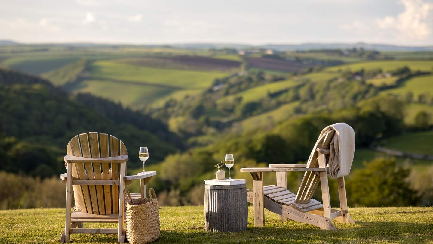 Revel in the panoramic views with a glass in hand