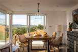Sun-soaked brunches await in the open plan kitchen and dining room...