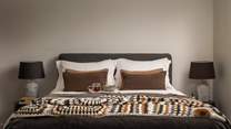 Lingering lie-ins await in the sumptuous king-sized Loaf linen bed