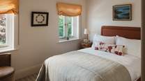 In the newly renovated part of the retreat awaits a calming double bedroom 