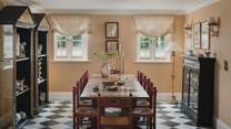 Set at the far end of Moorlands is the striking formal dining room
