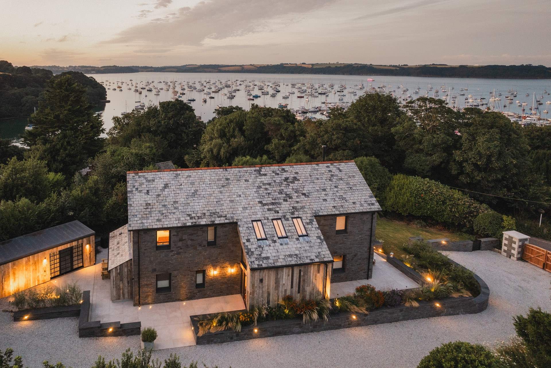 Escape reality for a waterside reverie at our contemporary dog-friendly homestay for six in Mylor...