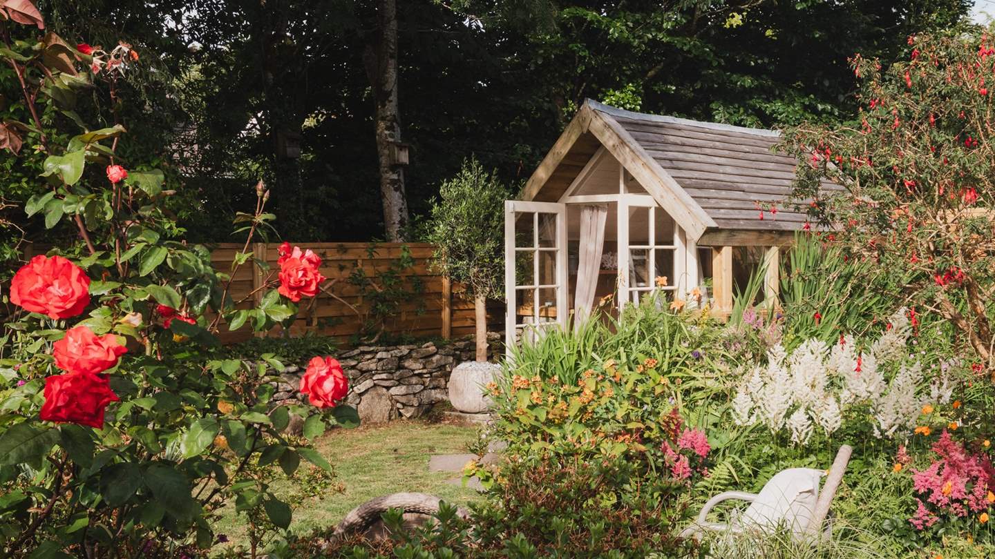 Seek secluded moments in the cute cottage garden 