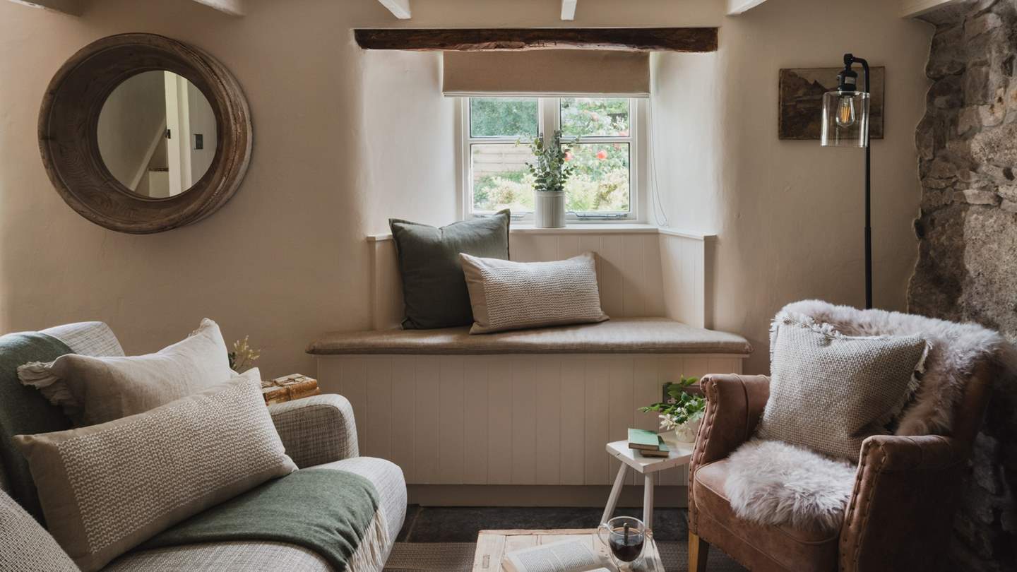 A sweet window seat promises a welcoming spot to savour slow mornings 