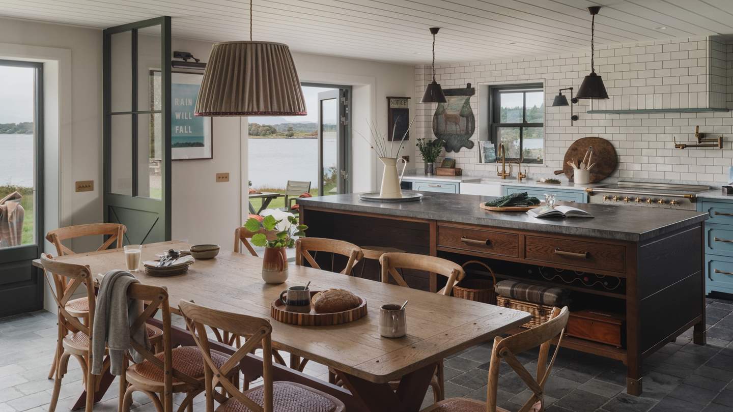 In the warmer months, draw open the doors to reveal your breathtaking surroundings, and let the sounds of nature soothe your soul