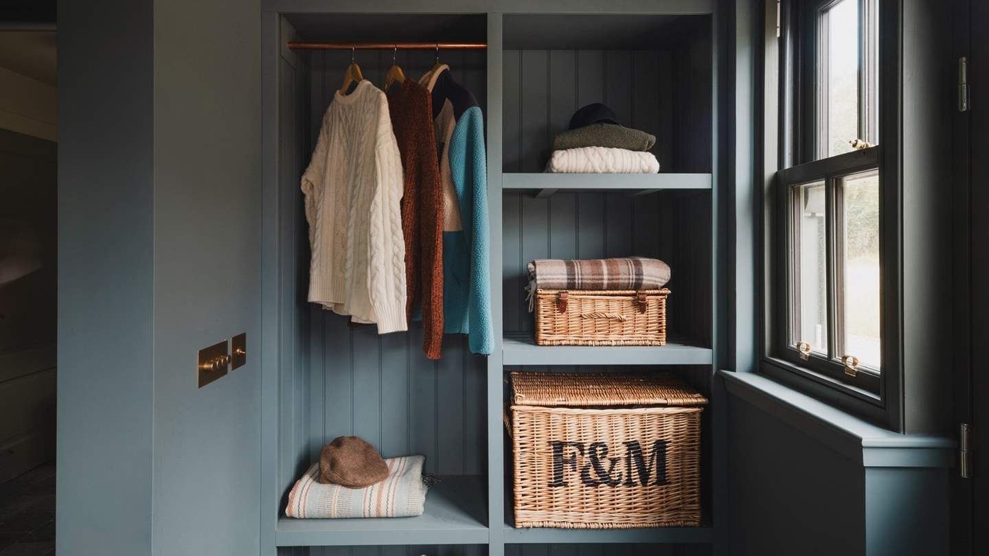 For storing walking attire, there's also a boot room