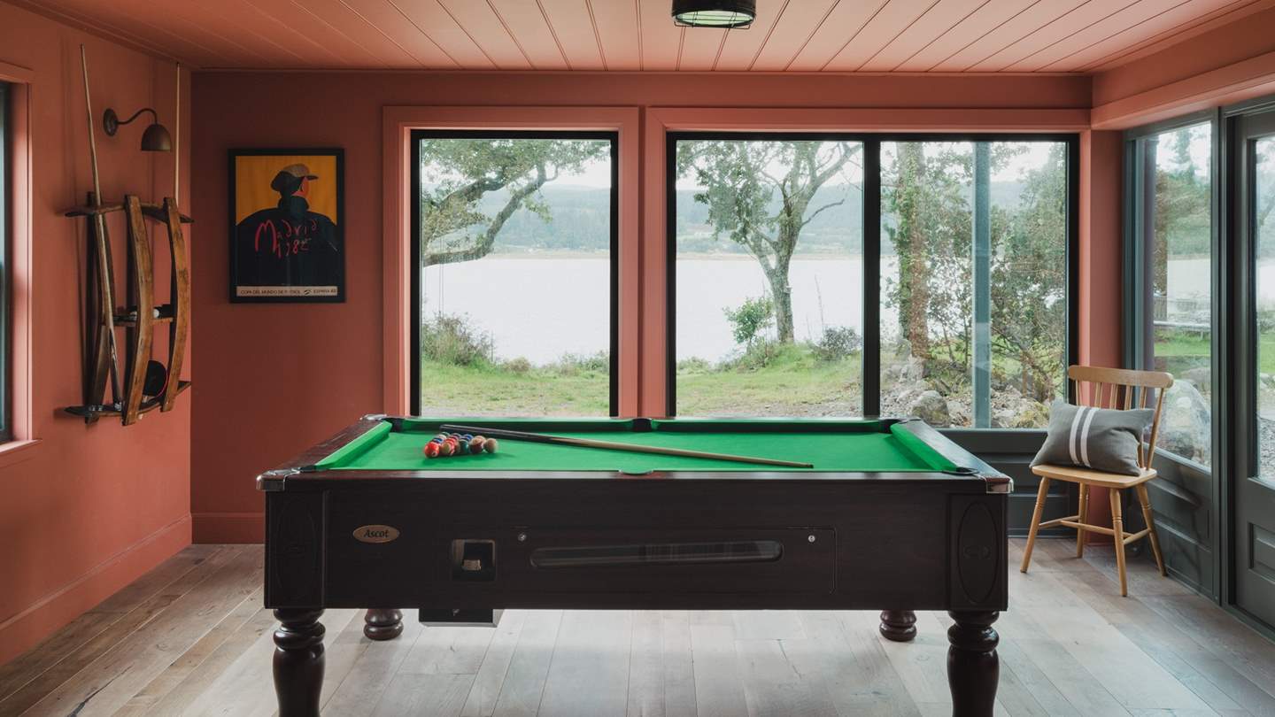 Enjoy games nights in the snug, complete with a pool table 
