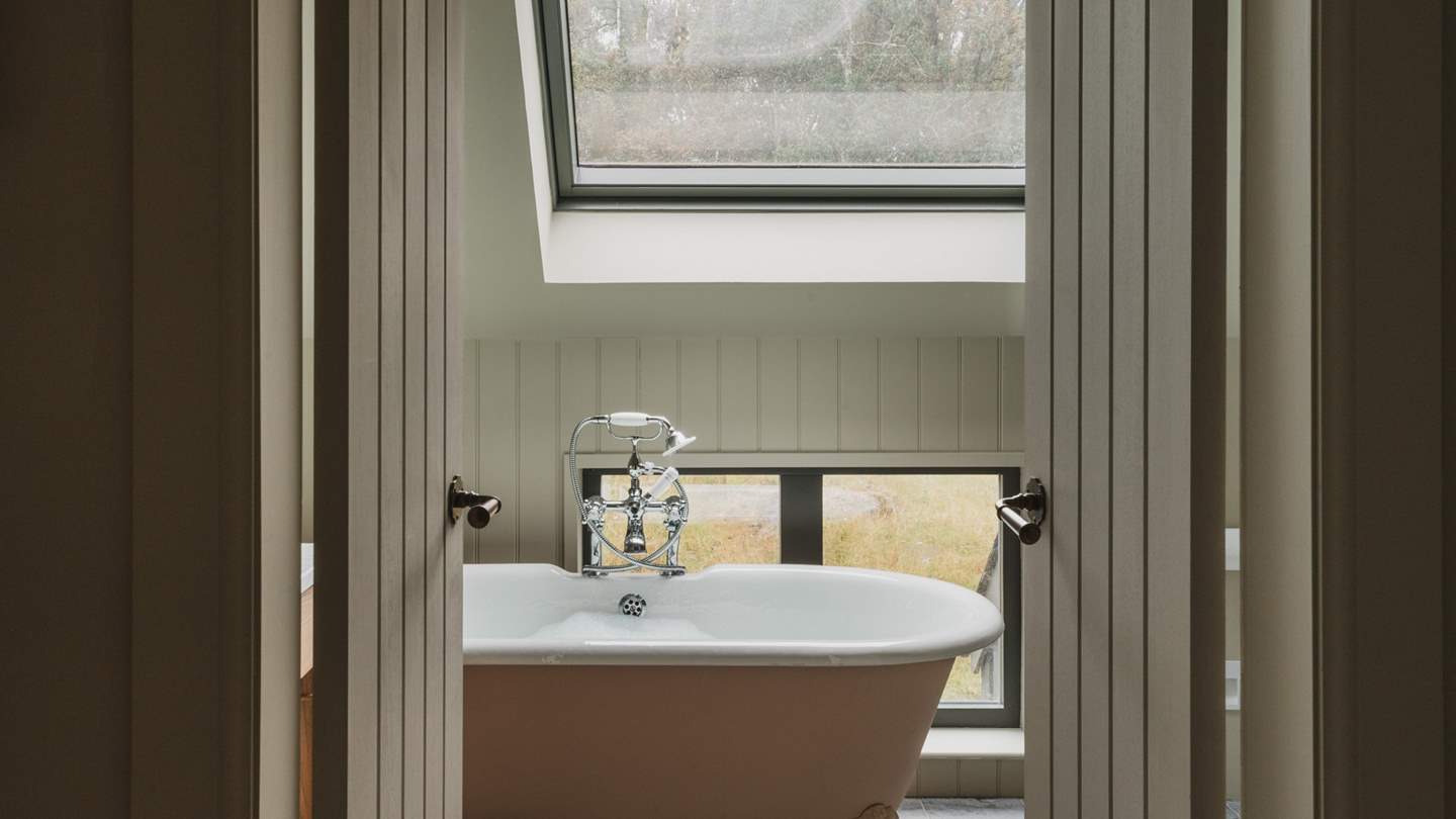 The rolltop bath is a dream for relishing self-care rituals 