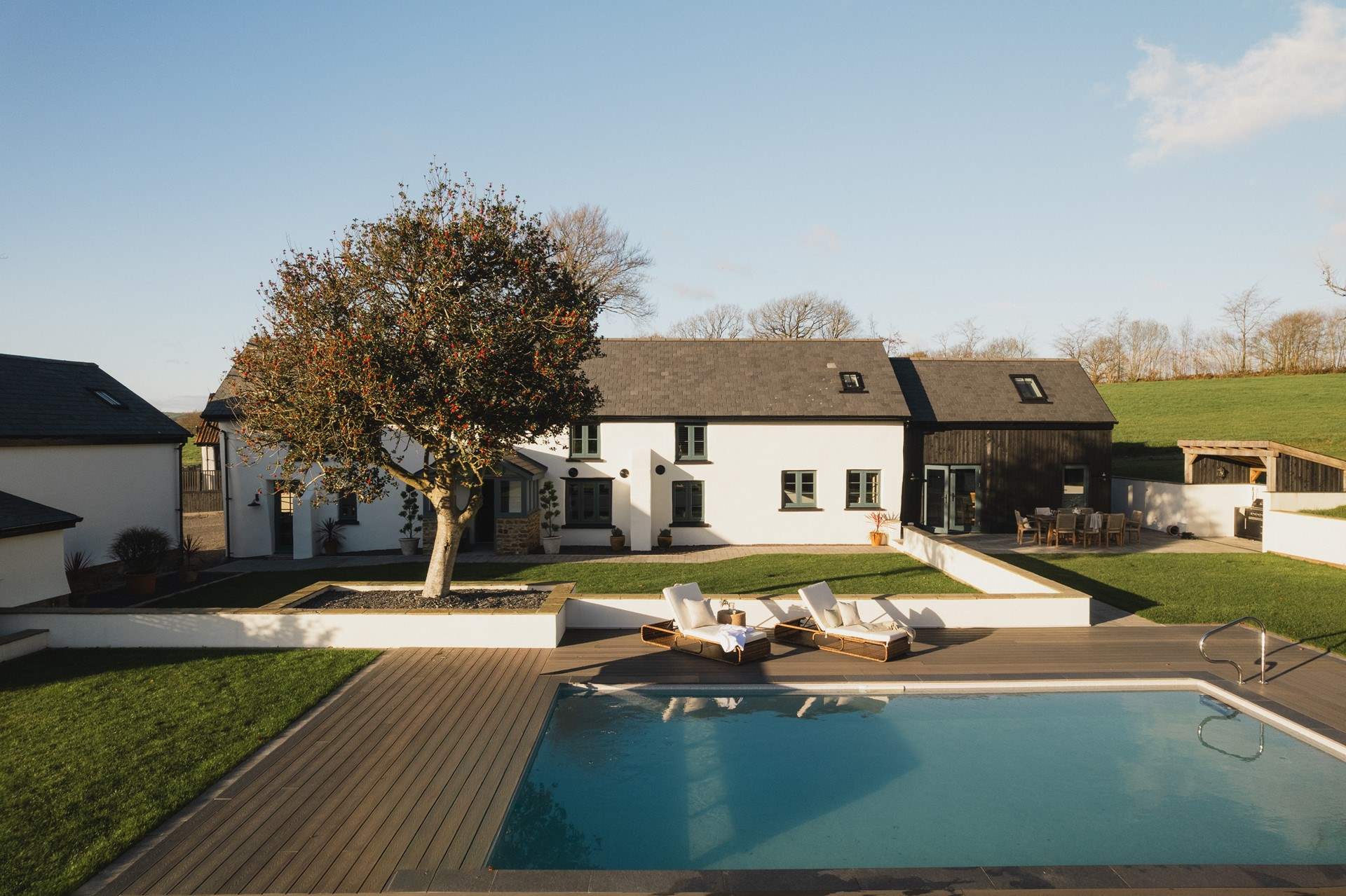 Country living charm meets modern luxury at our dog friendly Exmoor retreat for eight...