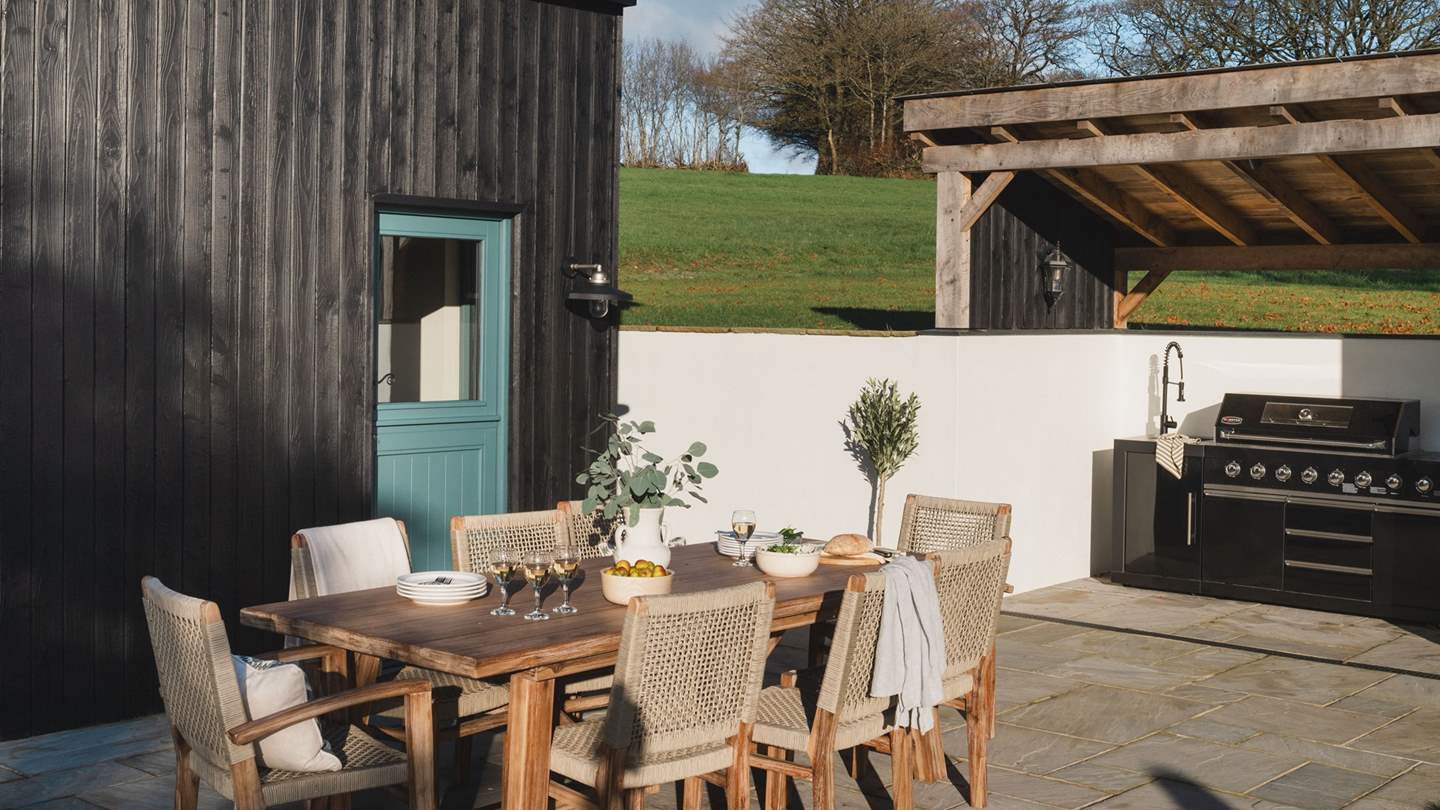 Dreamy days and memorable nights unfold in the garden of Cruwys Ball Farmhouse