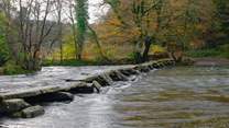 One of the most iconic beauty spots in Exmoor, the Tarr Steps are just a 25-minute drive away