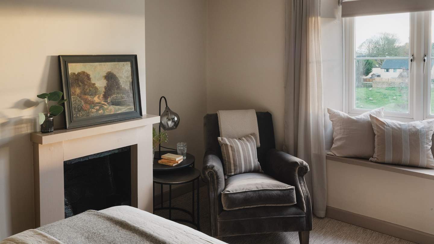 Admire country charm from the comfort of the cosy armchair