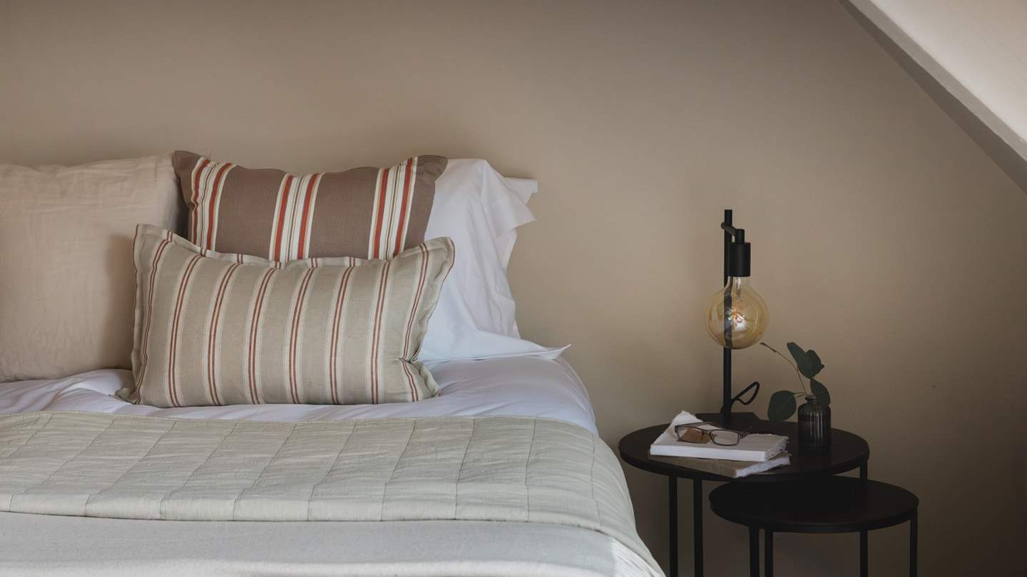 A peaceful haven dressed in tranquil tones...