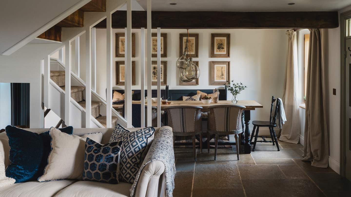 Making an occasion of each delicious repast is beautifully restored 19th century dining table