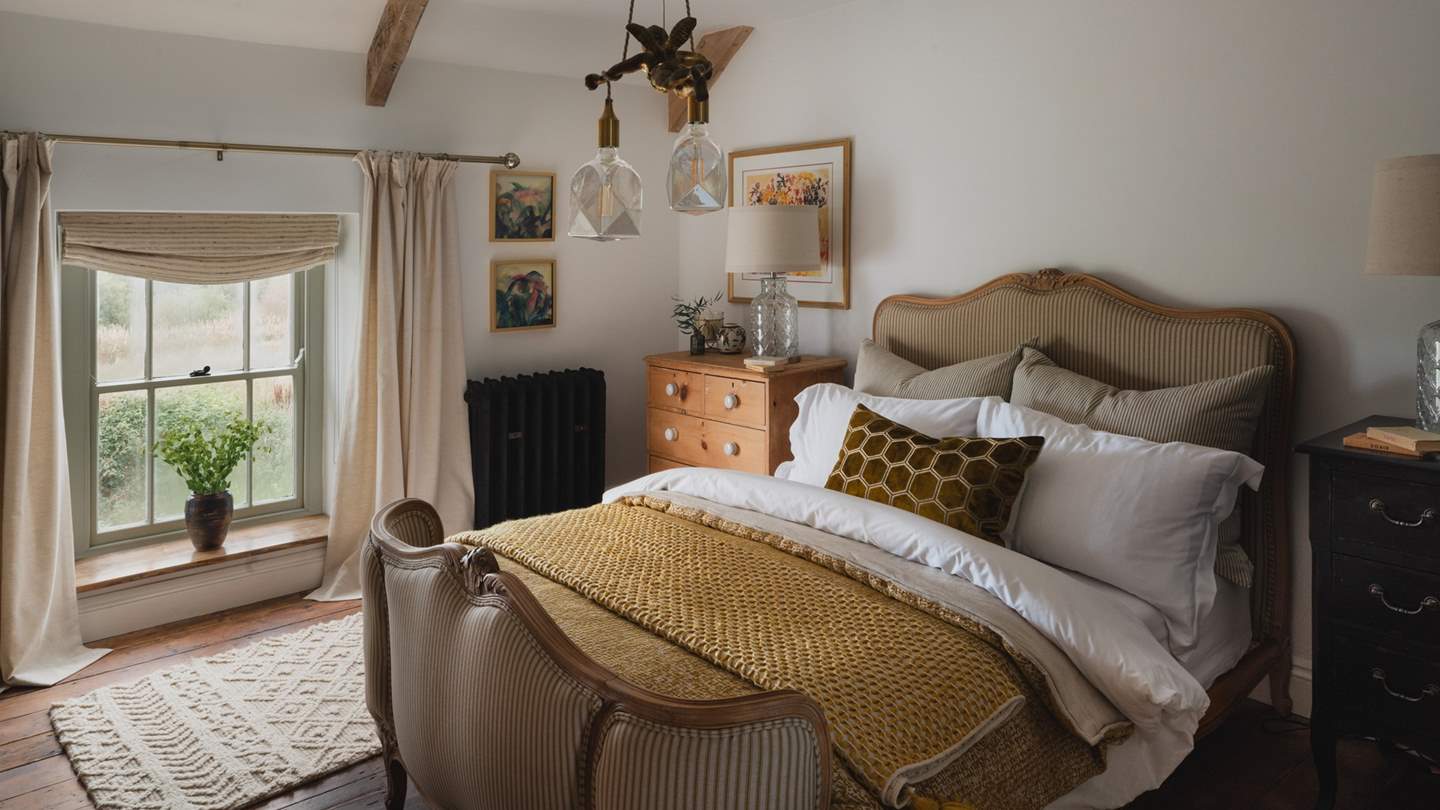 The master bedroom is a serene idyll...