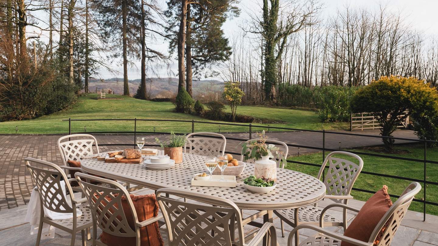 Relish sun-dappled days on the patio