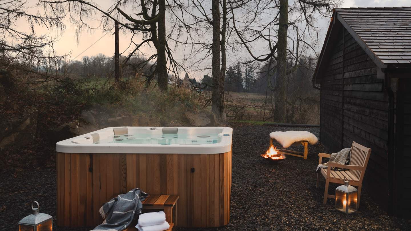 Embrace the magic of hot tub moments at twilight