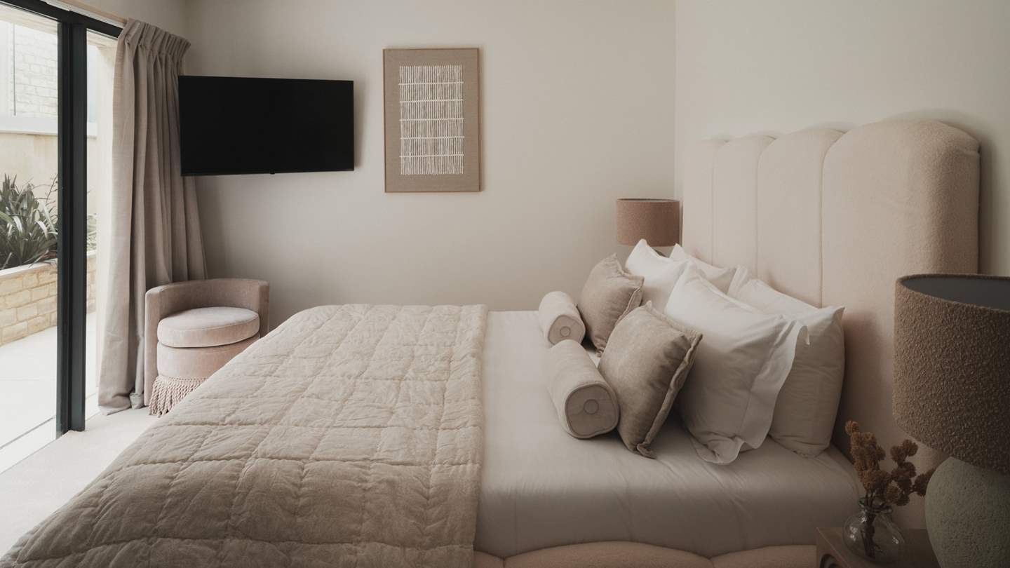 Also on the first floor, bedroom three invites restful nights
