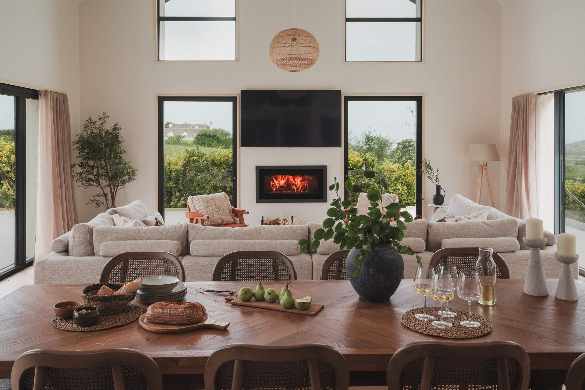 Contemporary coastal calm awaits for ten in Gwithian...