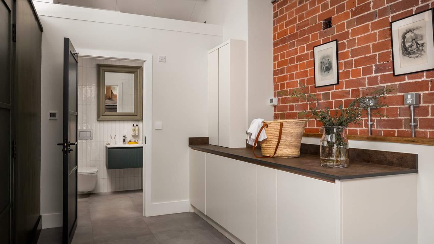 In the utility area you'll find a washing machine and tumble dryer