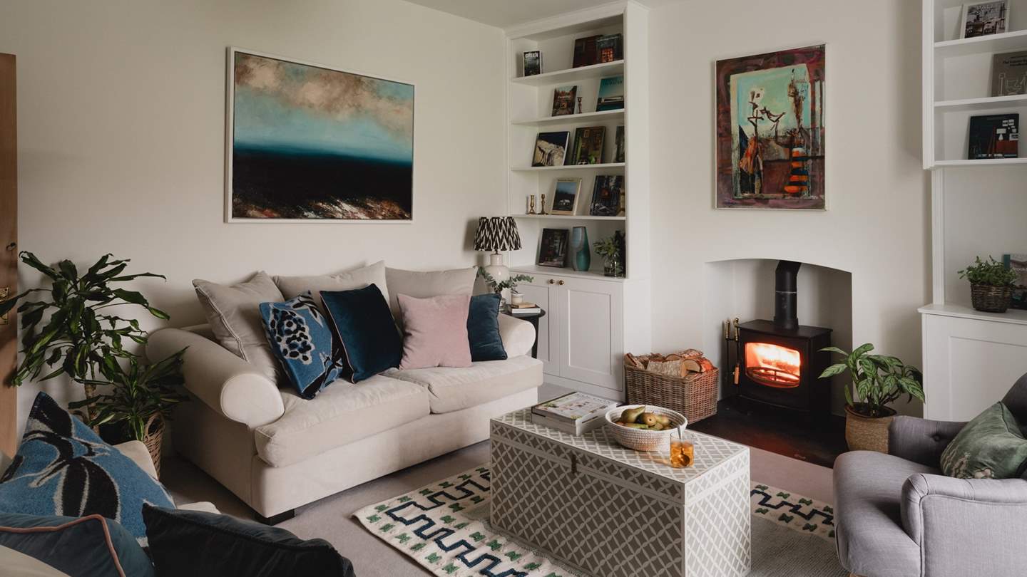 Awash with natural light, the sitting room beckons for moments of bliss