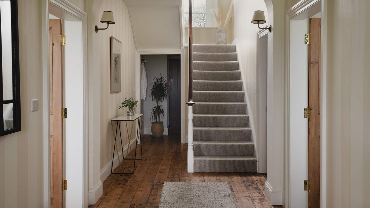 Five bedrooms await at Pomera, four of which reside on the first floor, with the master located on the second floor