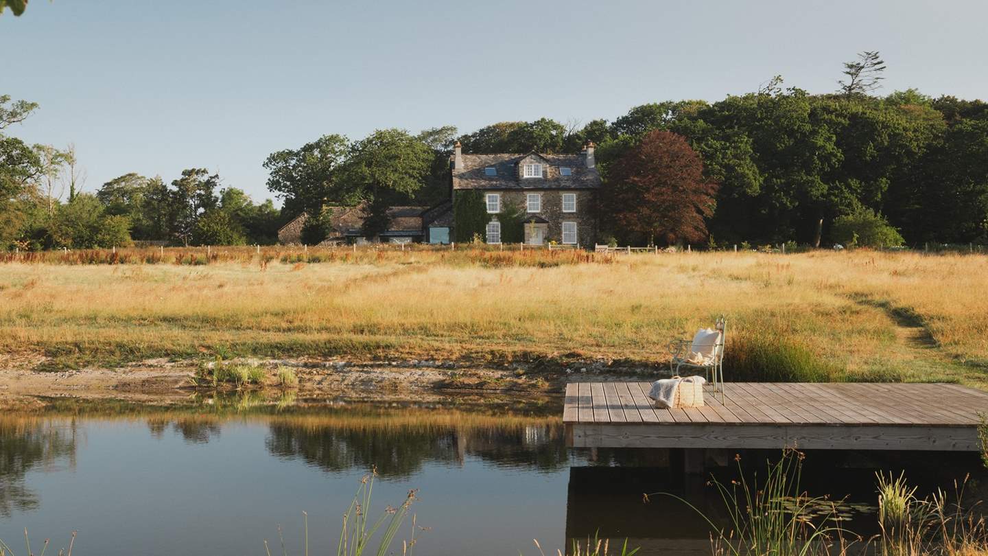 The impressive 50-metre lake is a beautiful feature of the grounds, naturally filtered by aquatic plants and reeds