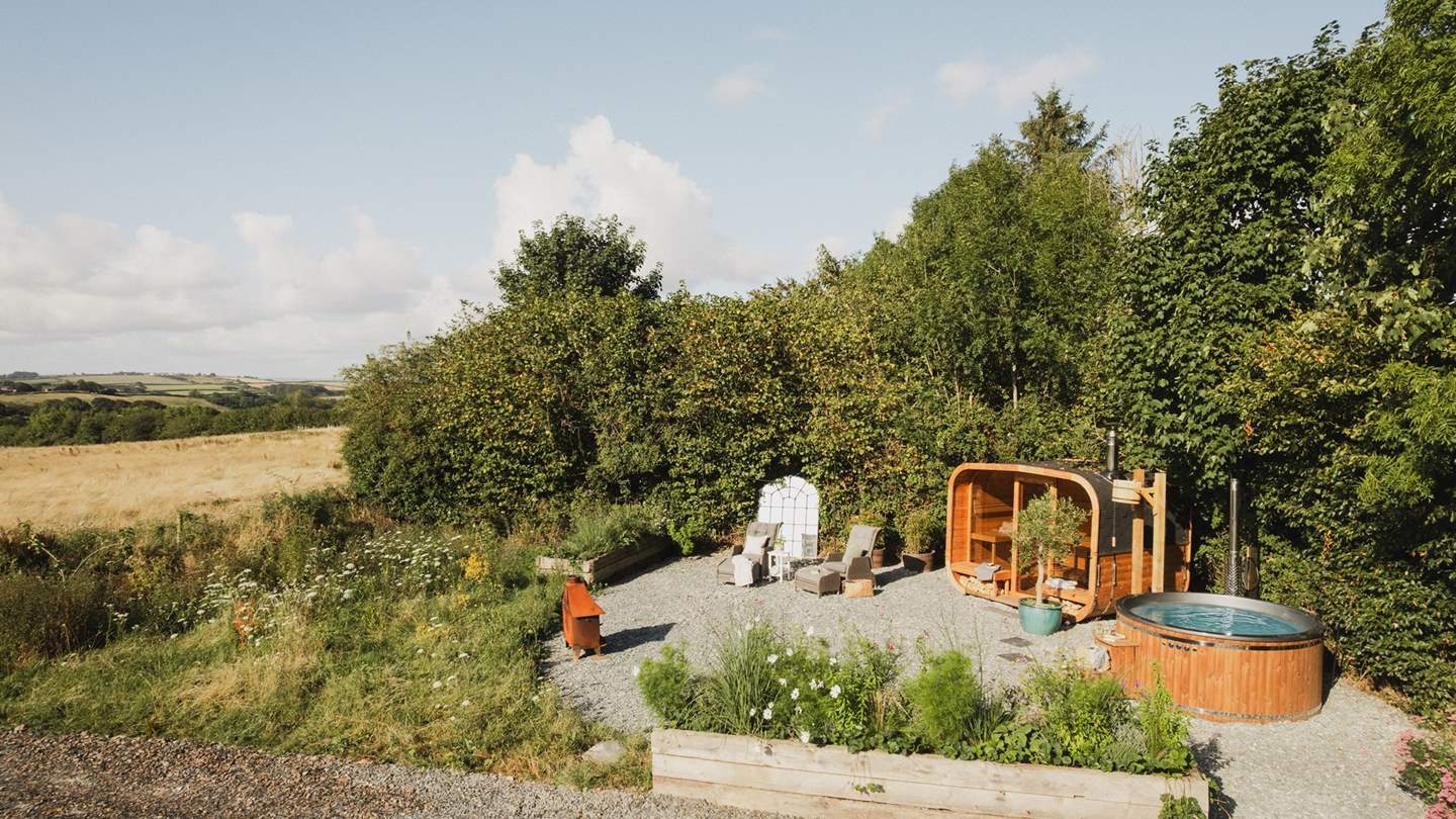 A soul-soothing wellness area beckons for restorative days in the sauna, and sun-drenched days in the wood-fired hot tub