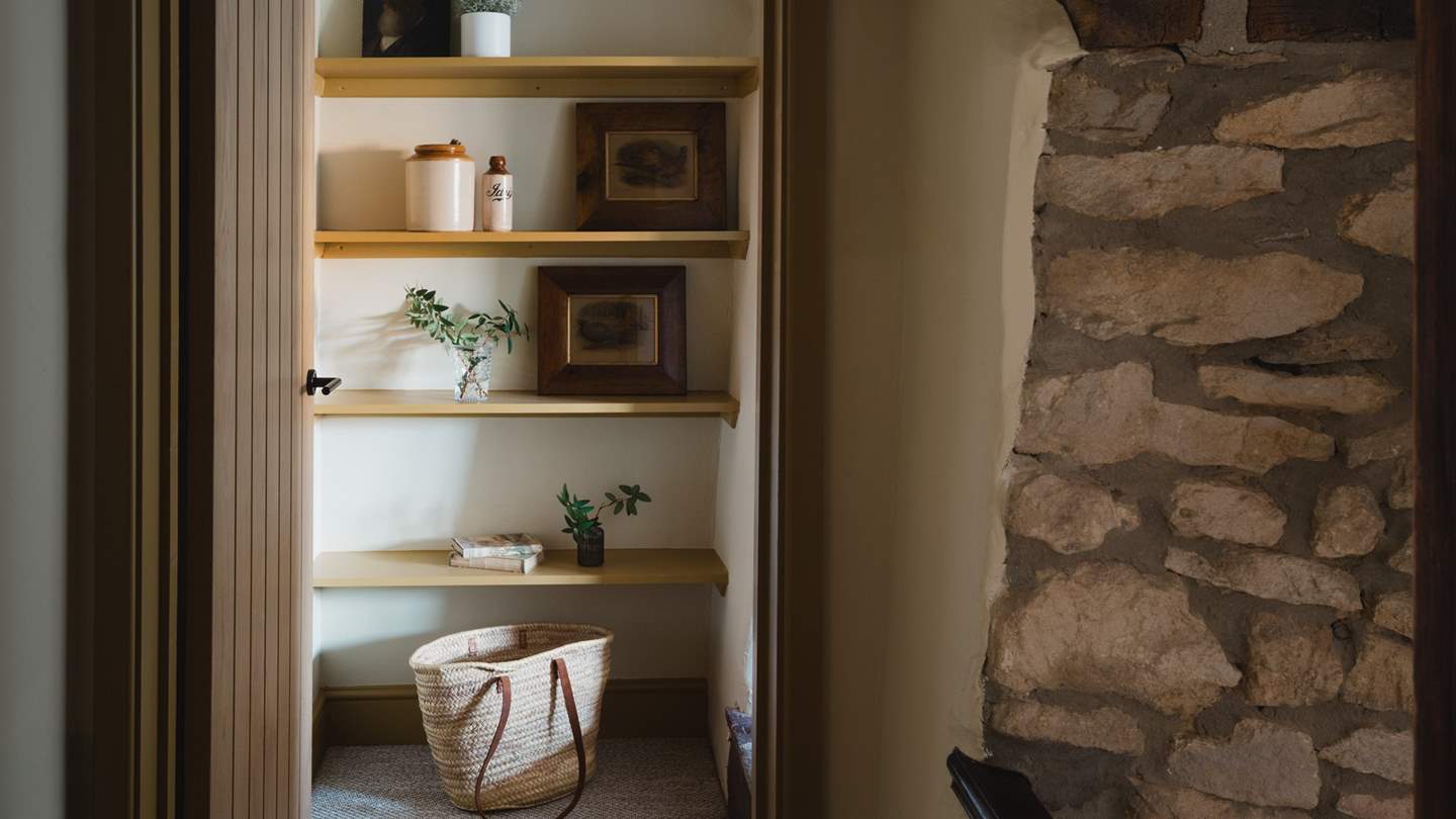 There is plenty of built in storage for your belongings