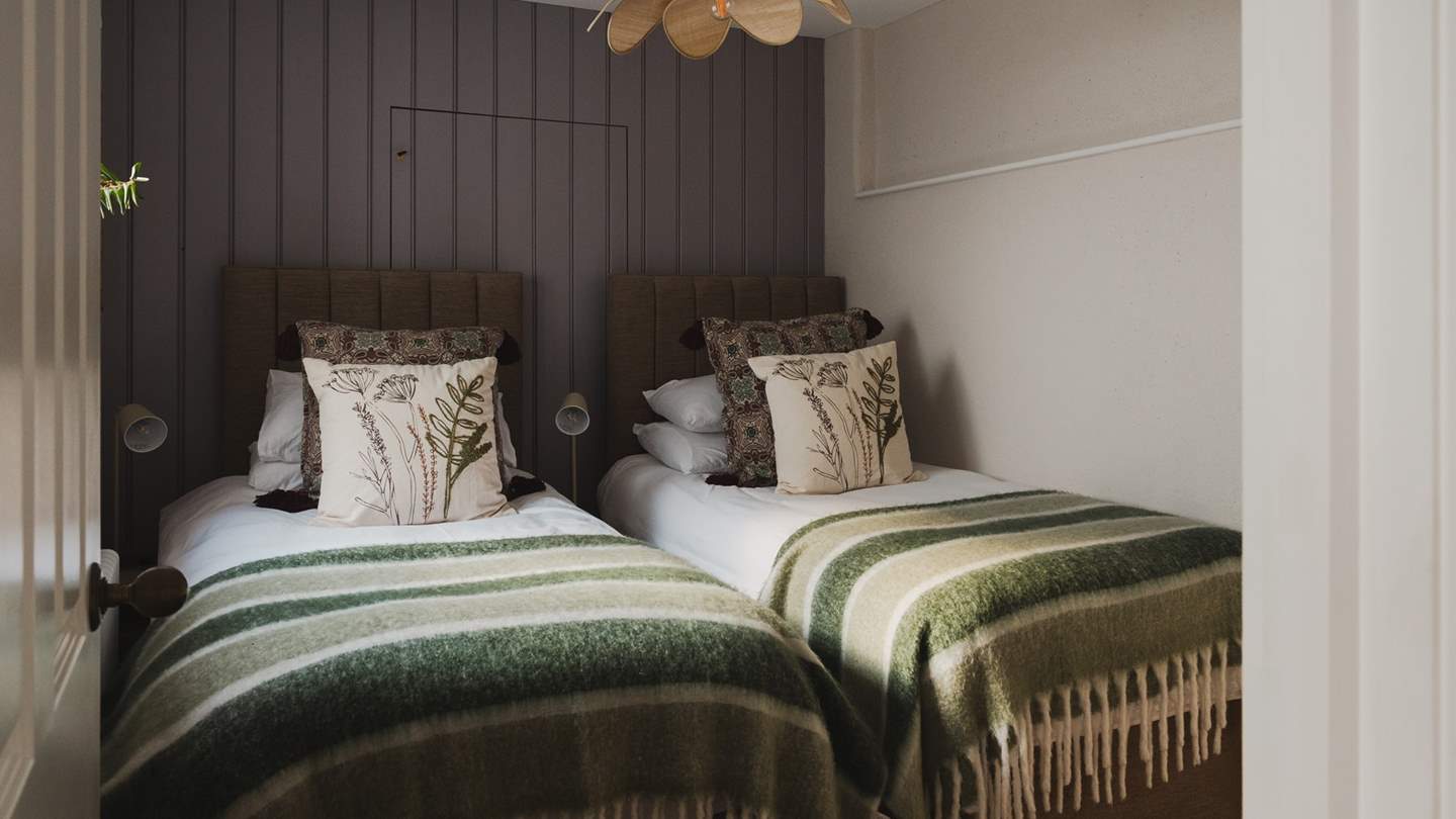 A zip-and-link super king bed can be transformed into singles upon requirement for nights of serene slumber