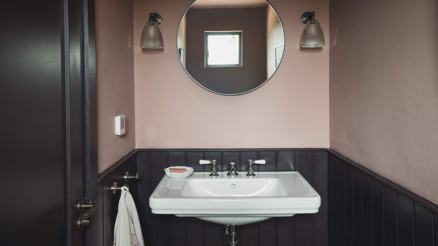 A WC can be found downstairs next to the front door