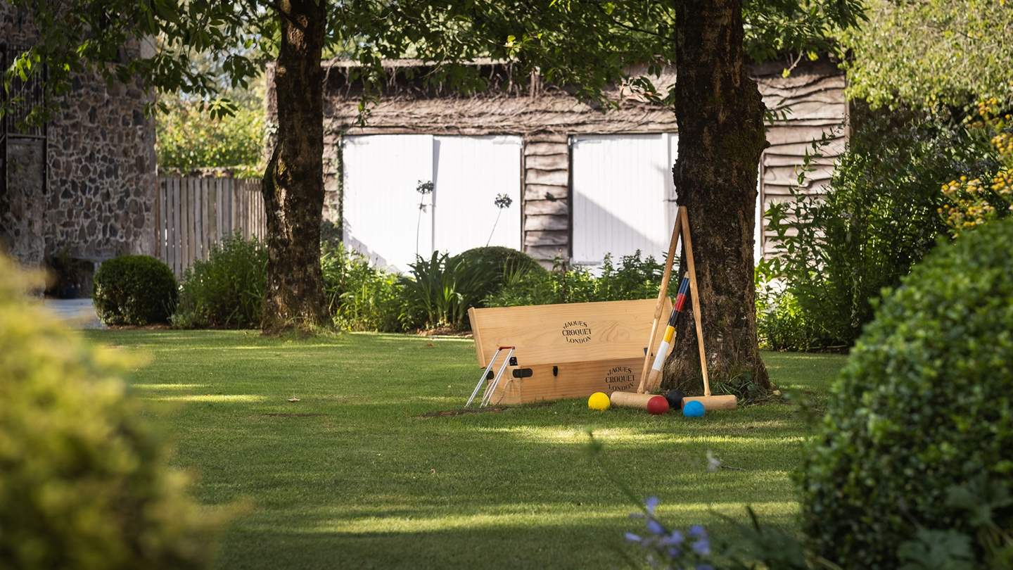 A selection of lawn games await