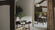  This heavenly space pairs with the snug room...