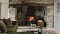 Featuring darling nooks and an original bread oven...