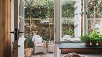 Step outside from the kitchen to uncover Manuka’s tranquil terrace