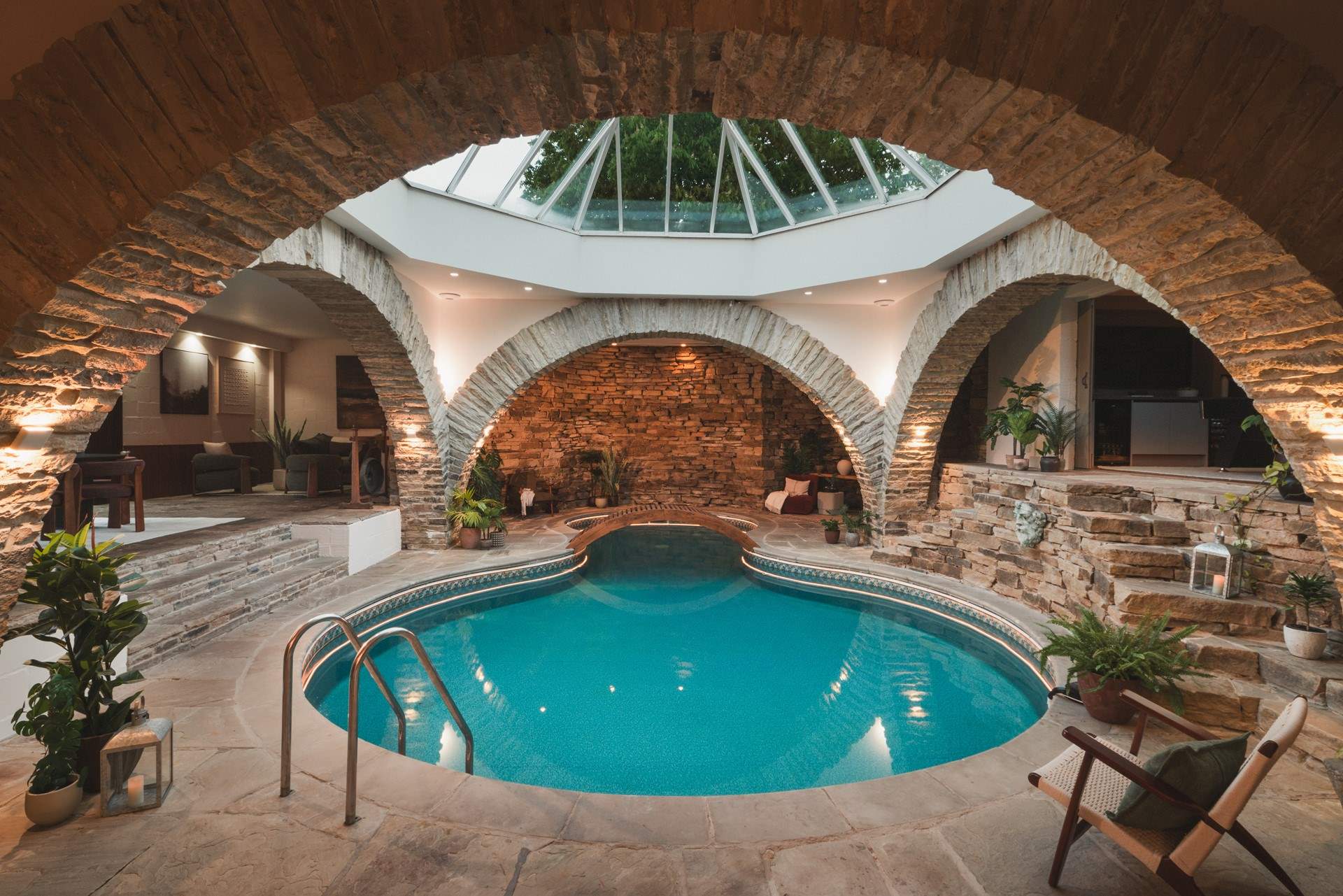 Luxury subterranean living awaits for eight on the edge of the Peak District...