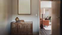 With an additional chest of drawers for storage