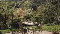 Take in the scenery with golden hour tipples at the bistro table 