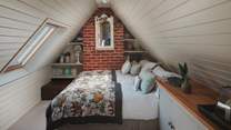 Bedroom three welcomes slow, restful nights, with a zip-and-link king size bed that can be arranged as two small singles on request